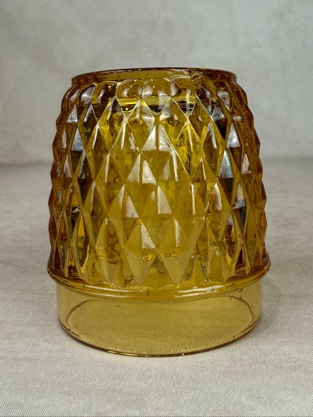 Vintage Indiana Fairy Lamp Top Only Amber READ